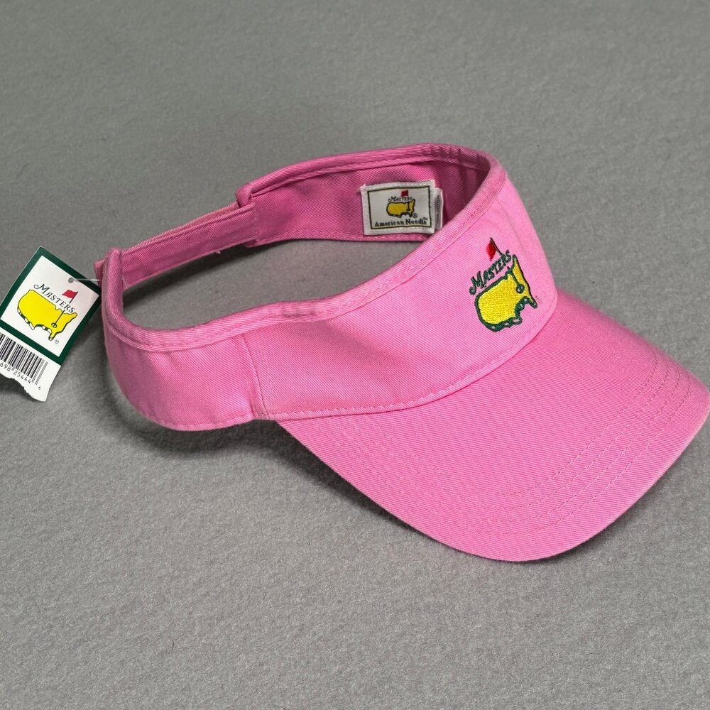 Masters Pink Visor with Yellow Masters Logo